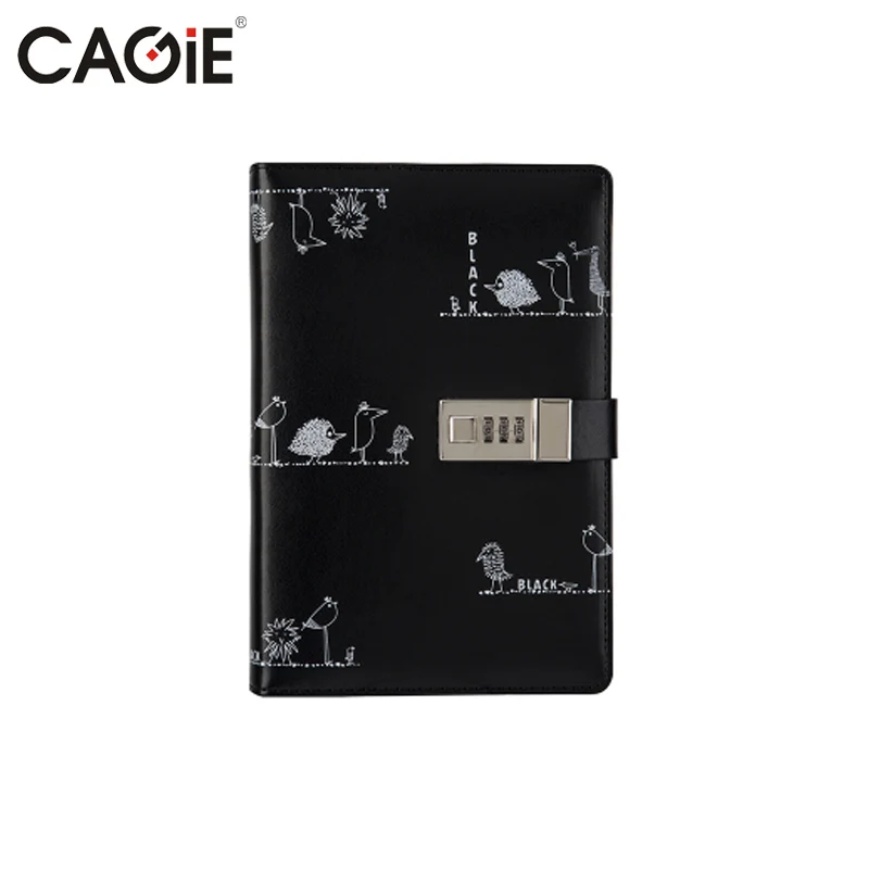 

CAGIE Personal Diary with Lock Cute Notebooks and Journals a5 Vintage Leather Agenda Planner Organizer Daily Planner Notebook