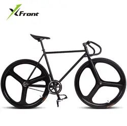 Оригинальный X-Front бренд Fixie Велосипедный Спорт fixed gear 46 см 52 см DIY три резак один скорости колеса дорожный мотоцикл фикси