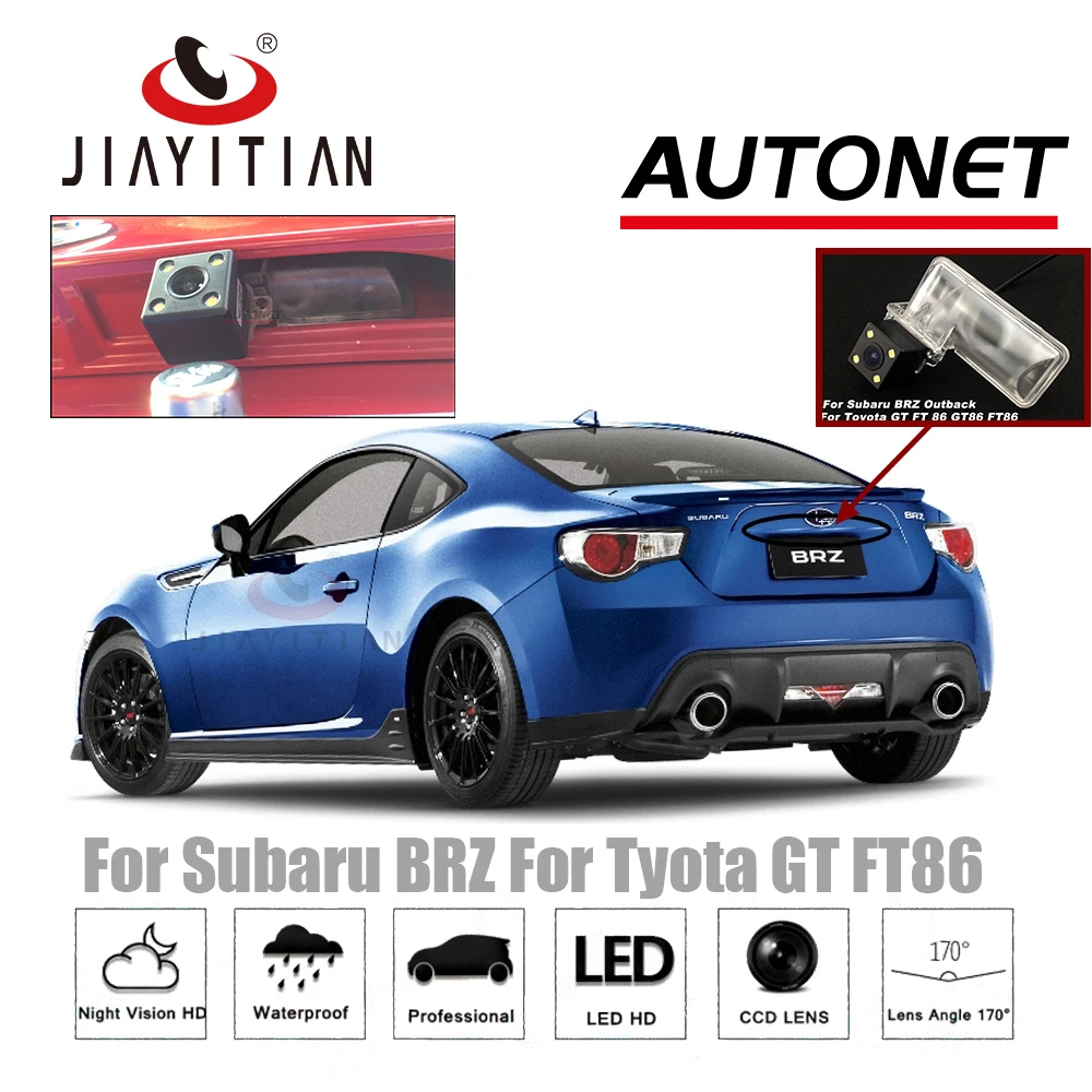 

JIAYITIAN Rear View Camera For Subaru BRZ 2012~2018 Scion FRS Reverse Camera/CCD/Night Vision/license plate camera backup camera