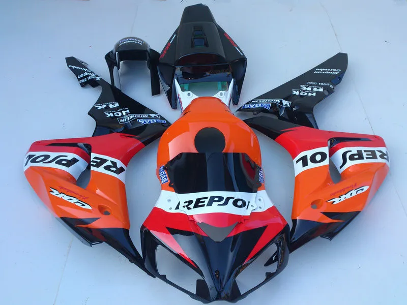 Набор обтекателей мотоцикла для HONDA CBR1000RR 06 07 CBR 1000RR 2006 2007 CBR1000 ABS красные оранжевые