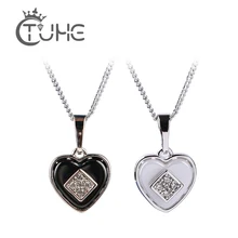 Блестящее ожерелье в форме сердца для женщин с блестящими кристаллами керамическая в форме сердца ожерелье с кулоном этническое богемское короткое ожерелье свадебный подарок