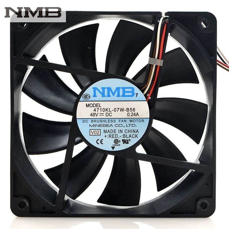 

Original For NMB 4710KL-07W-B56 0.24A 12025 12CM server industrial cooling fan