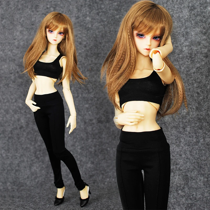

Short Vest+Fitness Pants Suit( 2pcs) 6 Colors For BJD 1/4 MSD 1/3 SD16 Doll Clothes CWB70