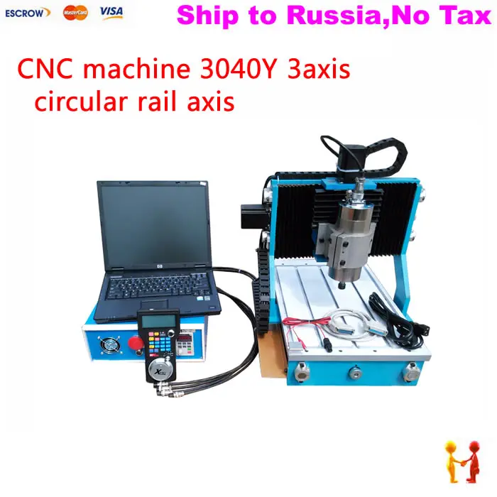 

(NO TAX TO Russia) NEW high precision cnc machine 3040 Working stroke 245*380*100mm with ball screw 220V / 110V