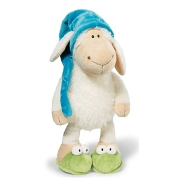 Amy Jolly Sheep candy, цветок овцы, плюшевая игрушка, высокое качество, 35 см, 50 см, подарок на день рождения, подарок на день детей, 1 шт - Цвет: blue cap sheep