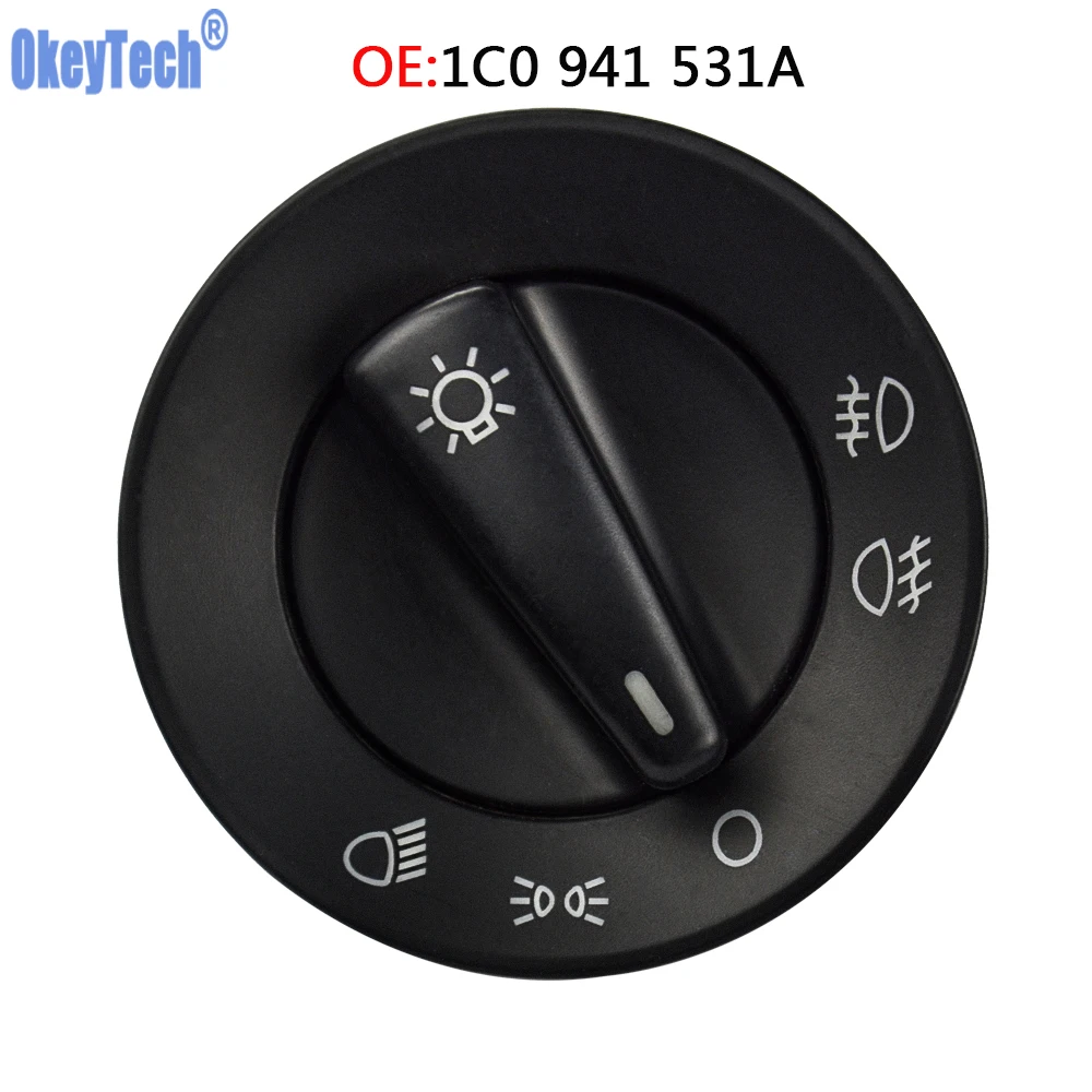 

OkeyTech Car Auto Headlight Switch Module Light Sensor Module 1C0 941 531 A For Volkswagen Golf Mk4 for Bora Golf 4 1998-2005