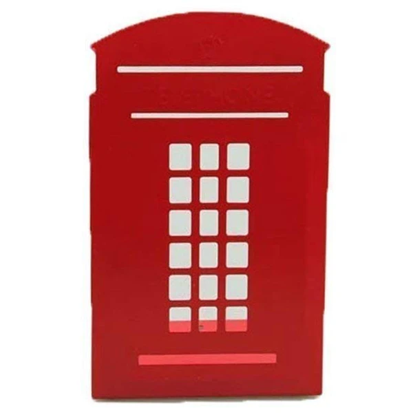 1 пара лондонская телефонная будка дизайн противоскользящие книжные Полки книжная полка держатель канцелярские принадлежности(красный