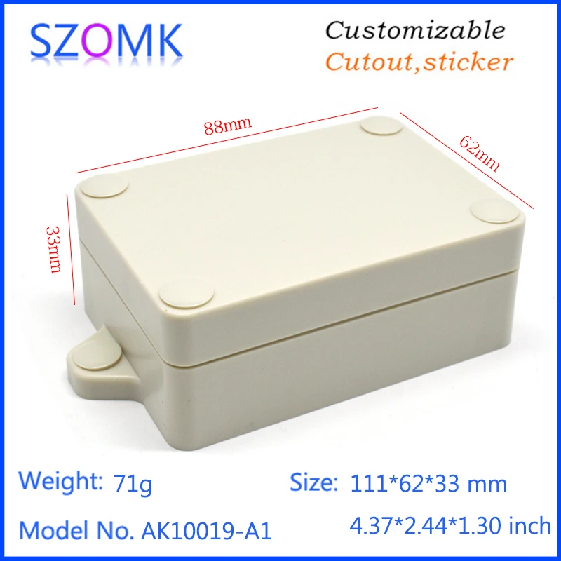 szomk waterproof plastic enclosure for electronics plastic case small instrument housing junction box customizable equipment enclosure IP68 waterpr housing  (9)