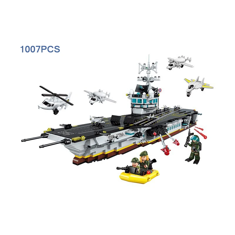 

World war Battlefield ww2 Enterprise Aircraft airplane Carrier batisbricks figures building block navy Diver minifigs brick toy