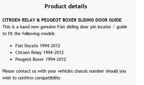 Для FIAT IVECO DAILY Citroen реле peugeot боксер 1994-2012 раздвижные двери локатор руководство 914747 1358687080 1312920080 914747