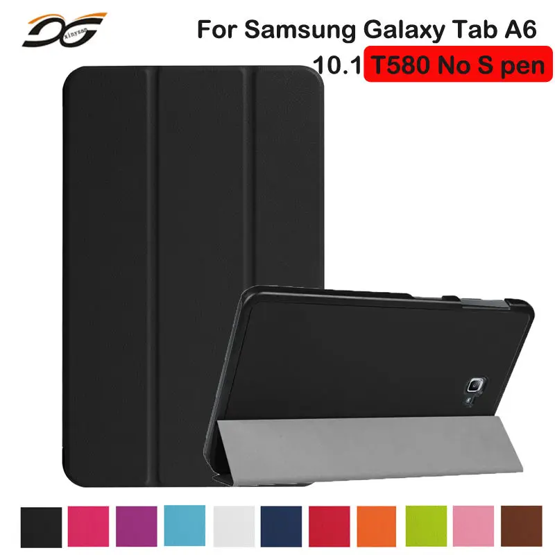 

For Samsung Galaxy Tab A 10.1 without S Pen T580/T585 Case 10.1inch Protective Folding Stand Case Cover for Samsung Tab A6 10.1
