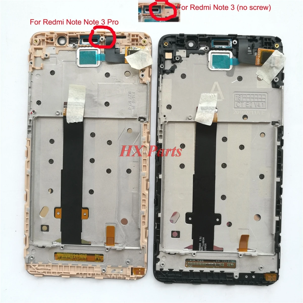 

Tested LCD Display + Touch Screen Digitizer + Frame Bezel Assembly For Xiaomi Redmi Note 3, 3 Pro, 150mm/152mm Parts