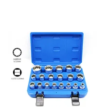 19 шт. 1/2 наружный 12 углов сливовый втулка гаечный ключ 12 зубчатых головок набор Dafe инструмент