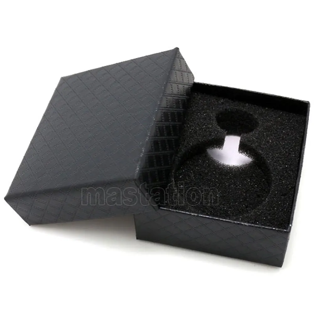 10pcs Black Pocket watch Box Gift Case Watch Cardboard Boxes 8x6.8x3