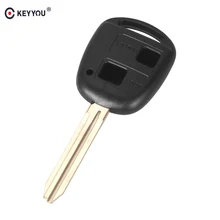 KEYYOU 2 BUTTON REMOTE KEY FOB CASE for TOYOTA CAMRY RAV4 Corolla PRADO YARIS Dropship