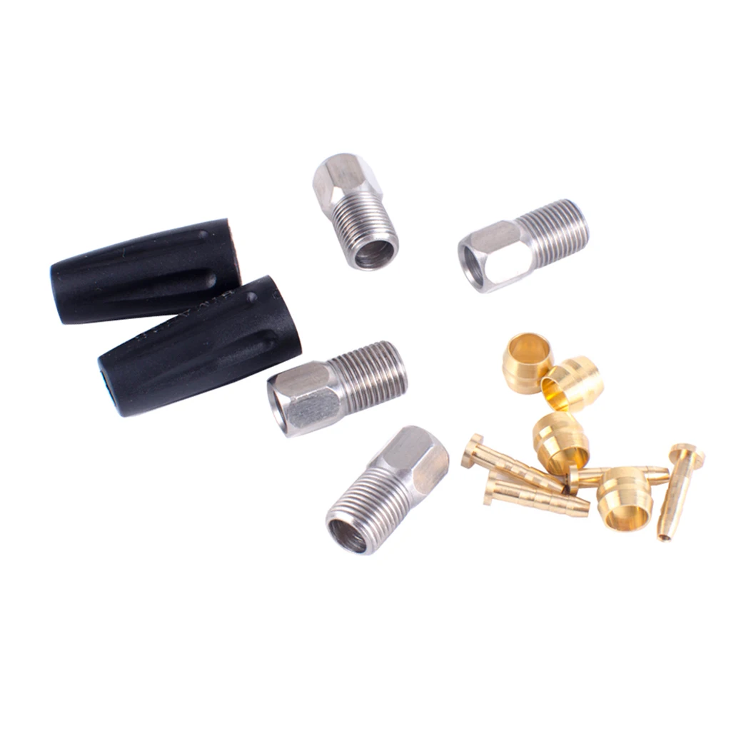 

10 Pairs Bicycle Hydraulic Disc Brake Oil Hose Pressing Ring Copper MTB Bike for BH59 Brake Hose