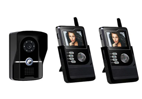 1camera N 2monitor Новое поступление цифровой домашний Интерком охранника системы беспроводной Смарт 2,4 дюймов видео телефон двери/дверной звонок w/t слот для sd-карты - Цвет: 1camera N 2monitor