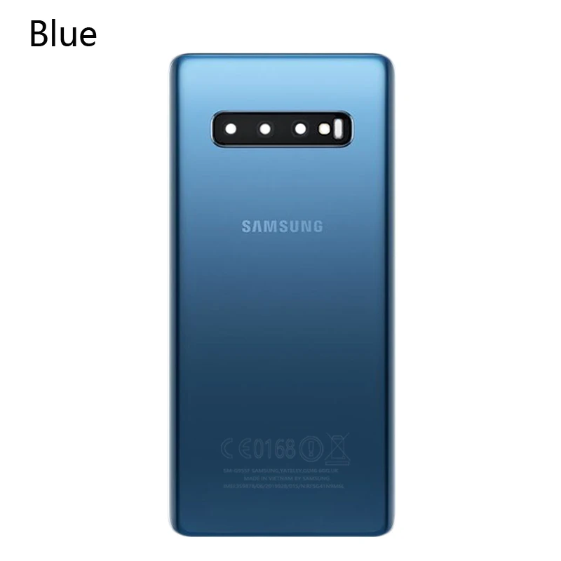 Оригинальное заднее стекло для SAMSUNG Galaxy S10 задняя крышка SM G973 Plus G975 G975F корпус