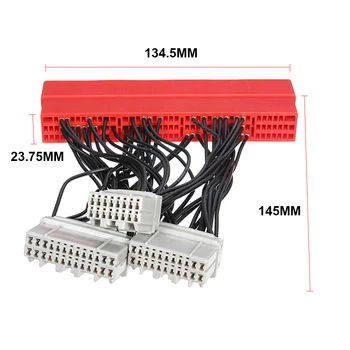 

Biurlink Car OBD2A to OBD1 Harness Replace ECU Jumper Conversion Wiring Transfer Harness Wire Adapter For Honda