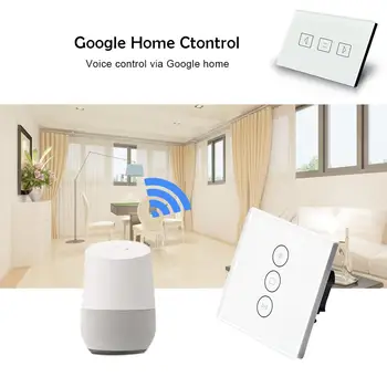 

Wifi Curtain Switch Panel Smart Switch Work With Google Home Alexa Wifi Support APP Dropship 7.13