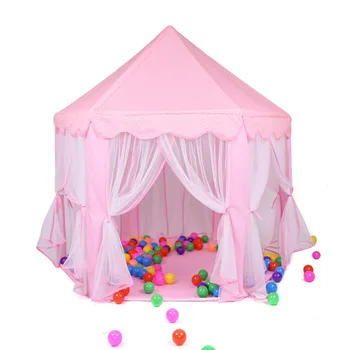

Girl Princess Castle Foldable Tents Playhouse Ball House Children Playing Sleeping Toy Tent Indoor Outdoor Portable Tent Y40