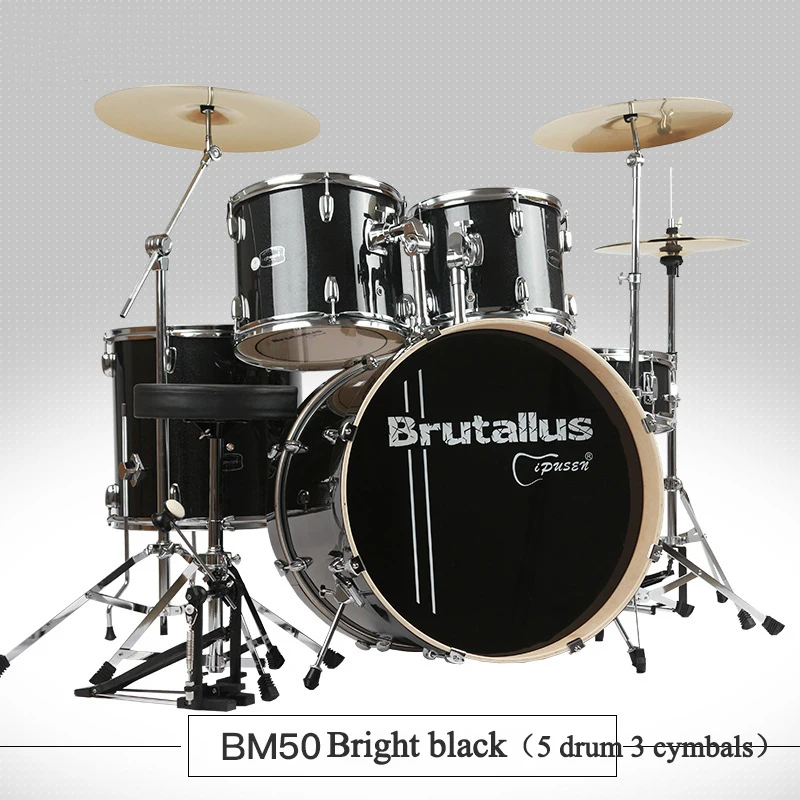 Ipusen multiple colour 400mm adult children Drum Five Drum four Cymbals beginners introduction practice professional performance