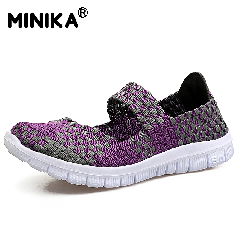woven womens flats