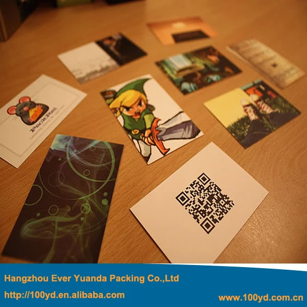 Free Shipping Discount Price Qr Code Custom Business Cards Full Pantone Color Printing 350gsm