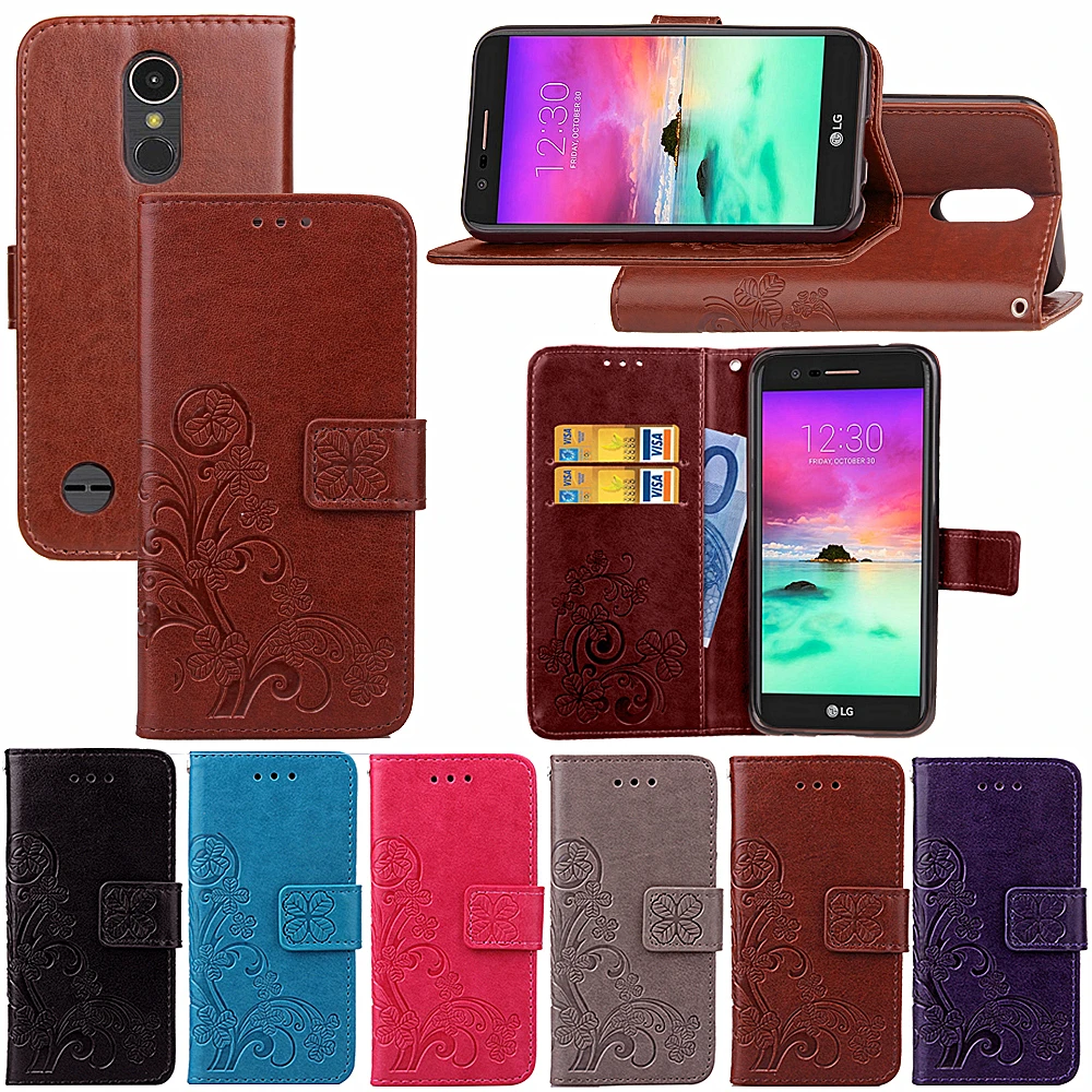 For LG K10 2017 Case Flip PU Leather Wallet Phone case For LG K10 2017