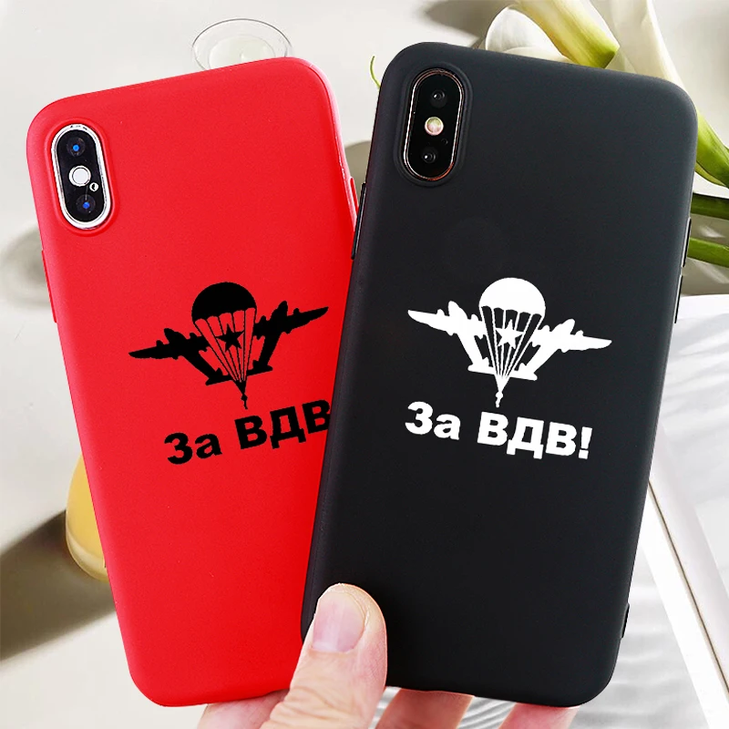 Чехол для телефона Soldier s iPhone X XS MAX XR 6 S 7 8 Plus чехол VDV из России мягкий силиконовый