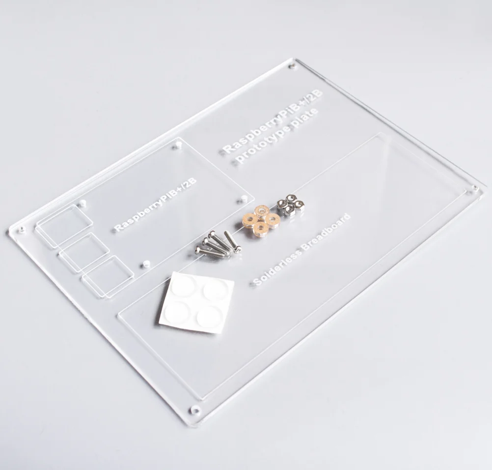 

RAB 5 in 1 Breadboard Holder Base Plate Circuit Board Screws Uno R3 Mega 2560 Raspberry Pi 3 Model B