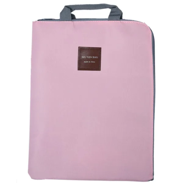 

Simple Solid A4 Big Capacity Document Bag Business Briefcase Storage File Folder for Papers Stationery Student Gift