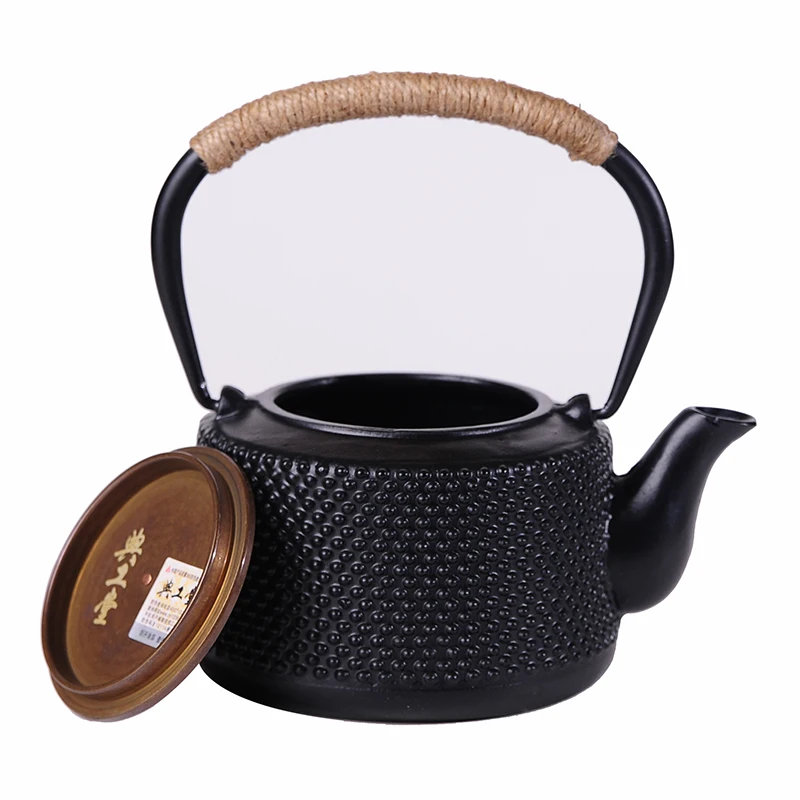 

1.2L Chinese Tea Pot Cast Iron Drink Green Tea Water Kettle Antirust Durable China Puer Oolong Tea Teapot Used for Boiling Water