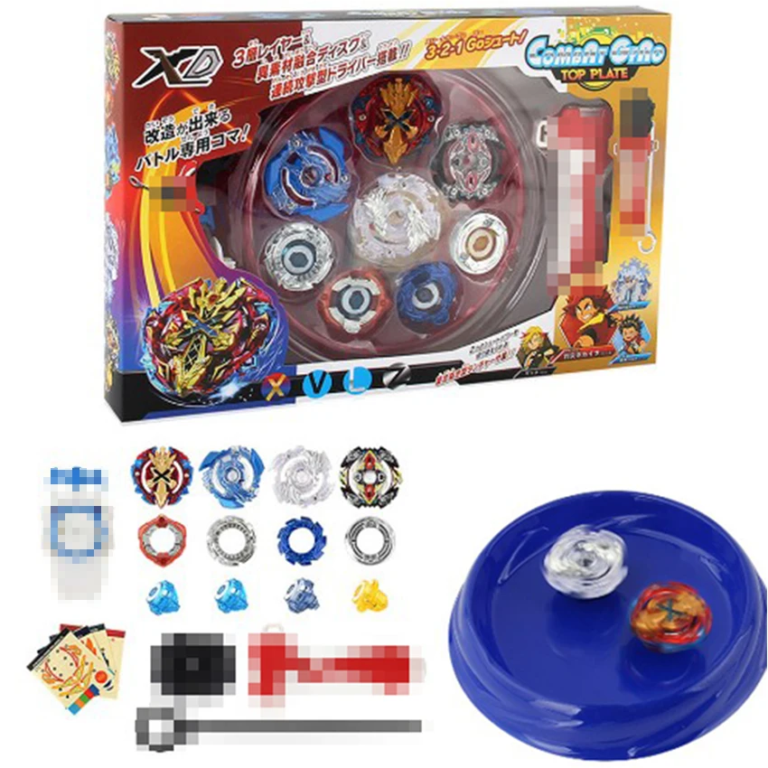 

New bayblade 4PCS Boxed bayblade Beyblade Burst 4D Set With Launcher Arena Metal Fight Battle Fusion Classic Toys Original Box