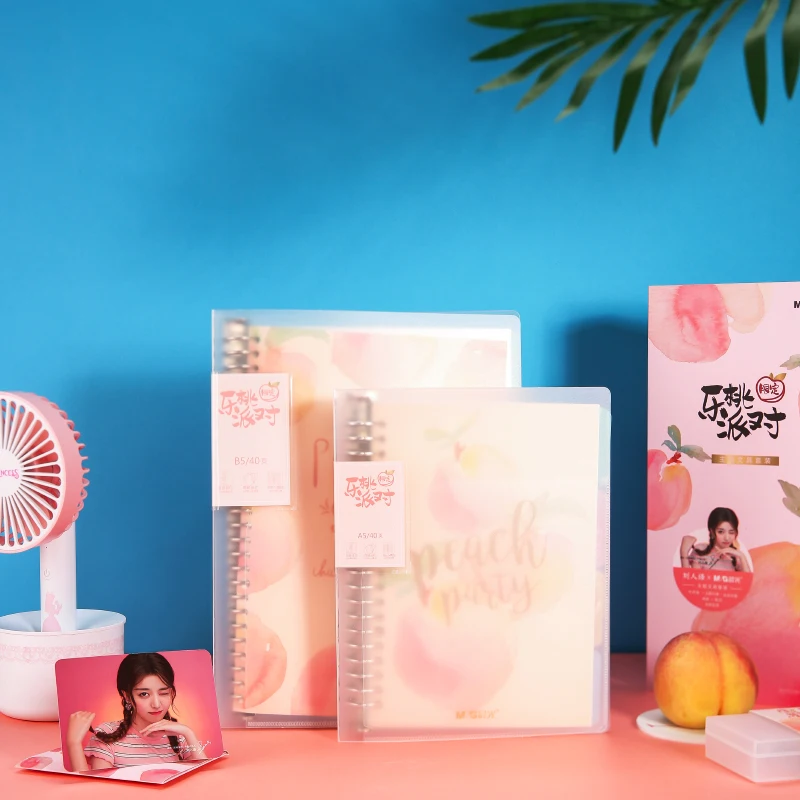 Andstal "Sweet Peach Limited" Hard Cover Notebook A5 B5 M&G School Spiral Travellers Notebooks cute Note Book notbook kawaii