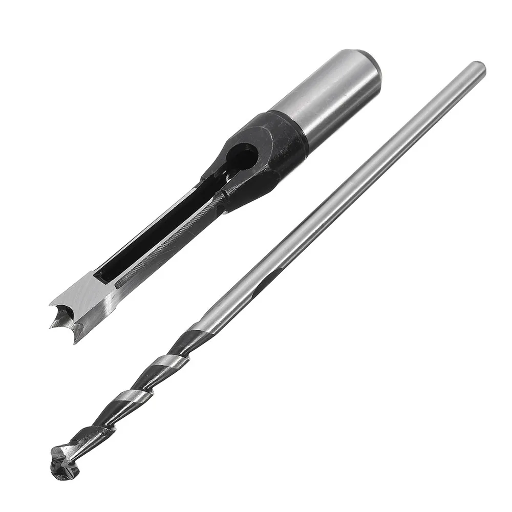 Drillpro 10mm/16mm Square Hole Saw Auger Drill Bit Mortising Chisel Auger Drill Bit WoodWorking Tool
