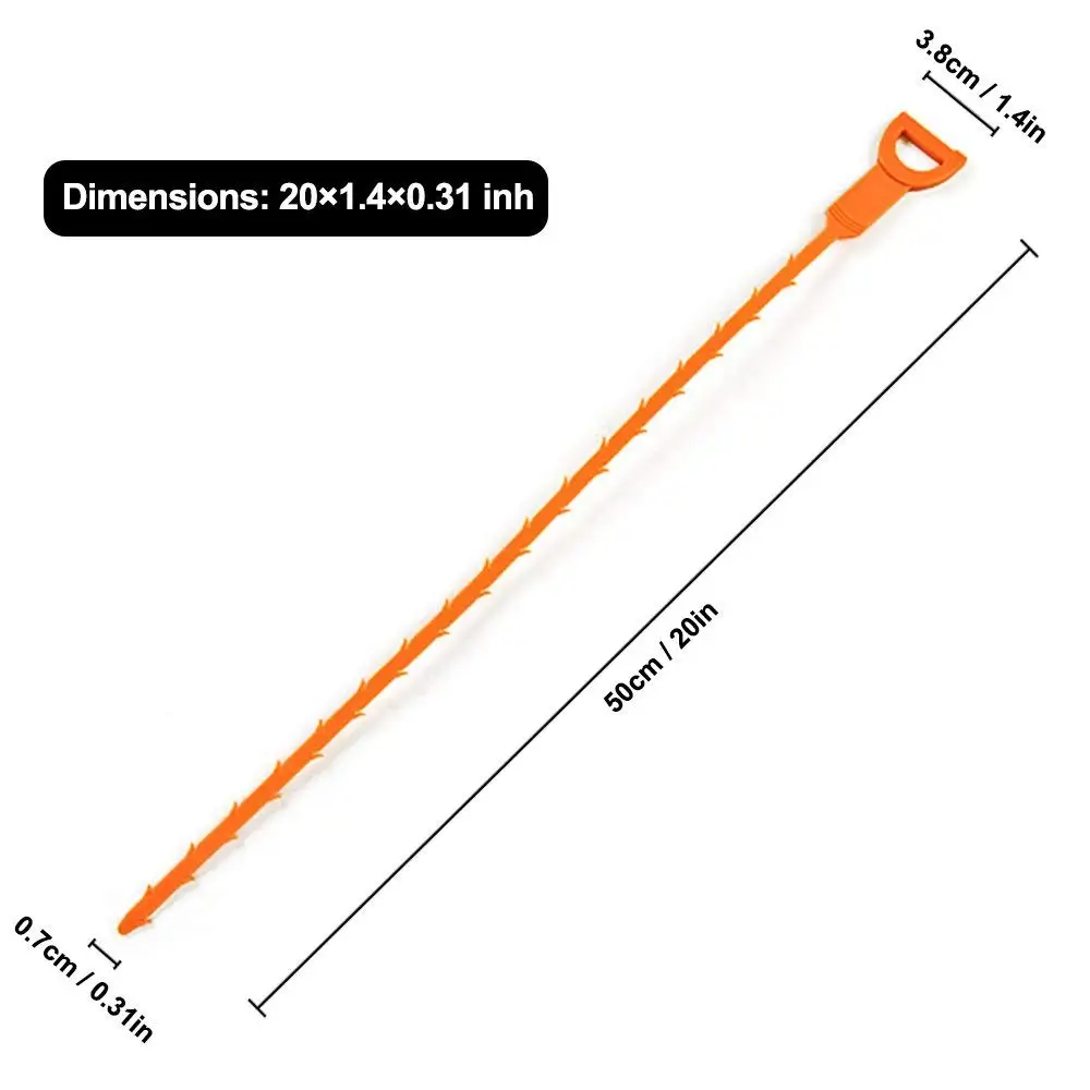 Сливной Змеиный сгусток для удаления волос инструмент для очистки Кухня Ванная Комната Раковина труба Душ Туалет канализация забивается длинная линия пластиковый крюк