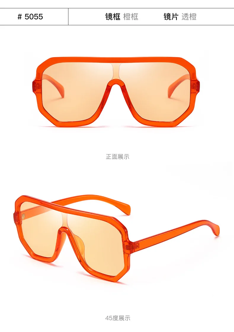 Плоские верхние негабаритные Квадратные Солнцезащитные очки для женщин модные ретро градиентные солнцезащитные очки Мужские оранжевые большие рамки винтажные очки UV400 NX