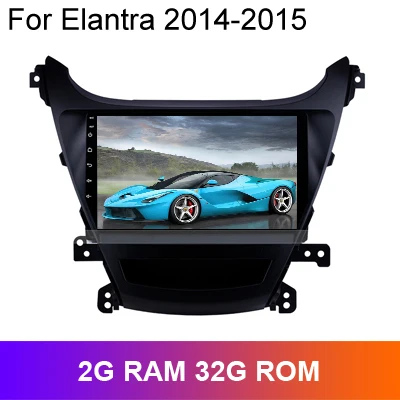 SINOSMART 2.5D ips/QLED экран 1G/2G Автомобильный gps-проигрыватель для Hyudai Elantra Avante MD 2011- 32EQ DSP, 4G ram опционально - Цвет: 2G RAM 2014-2015