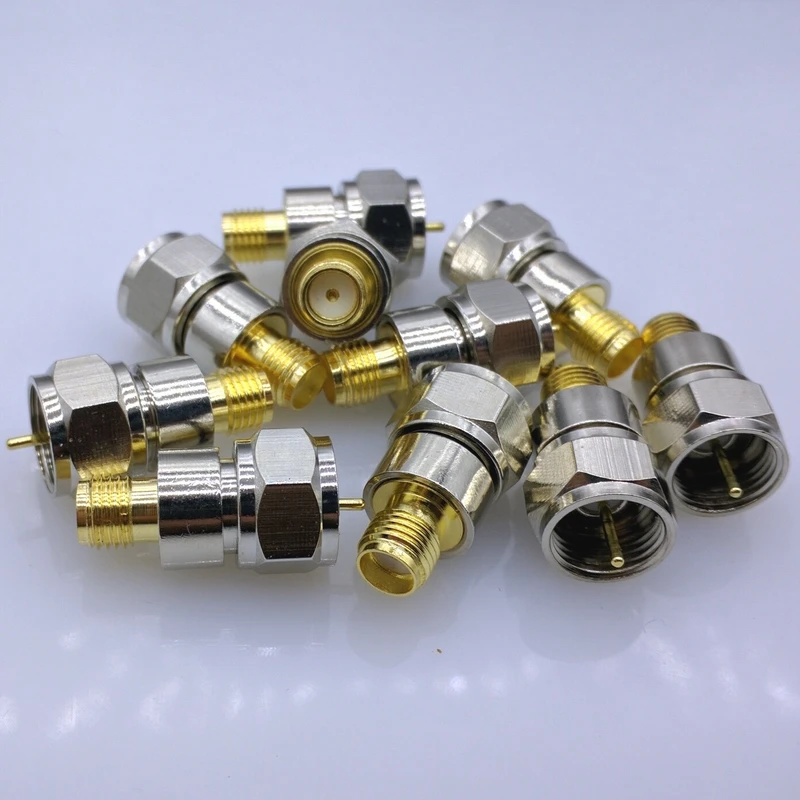 

F Type male to SMA Female Straight RF Coax Adapter F to SMA connector Convertor 10pcs/lot