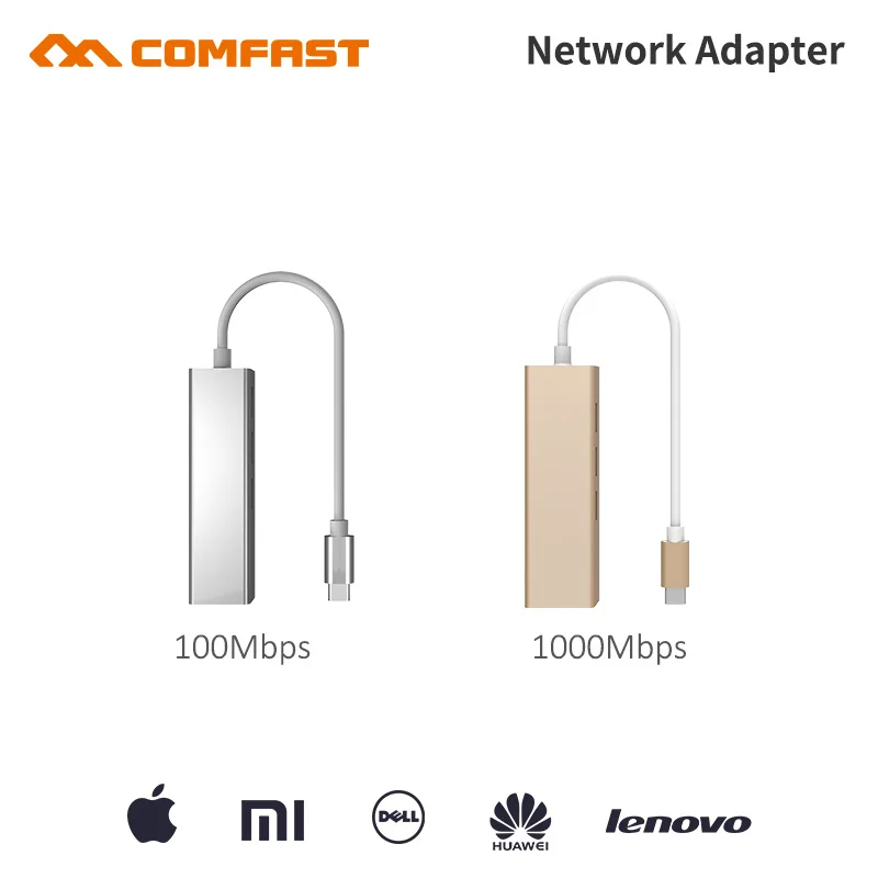 Comfast USB 3 0 к гигабитному Ethernet адаптеру портовый концентратор шины с 10/100/1000 RJ45