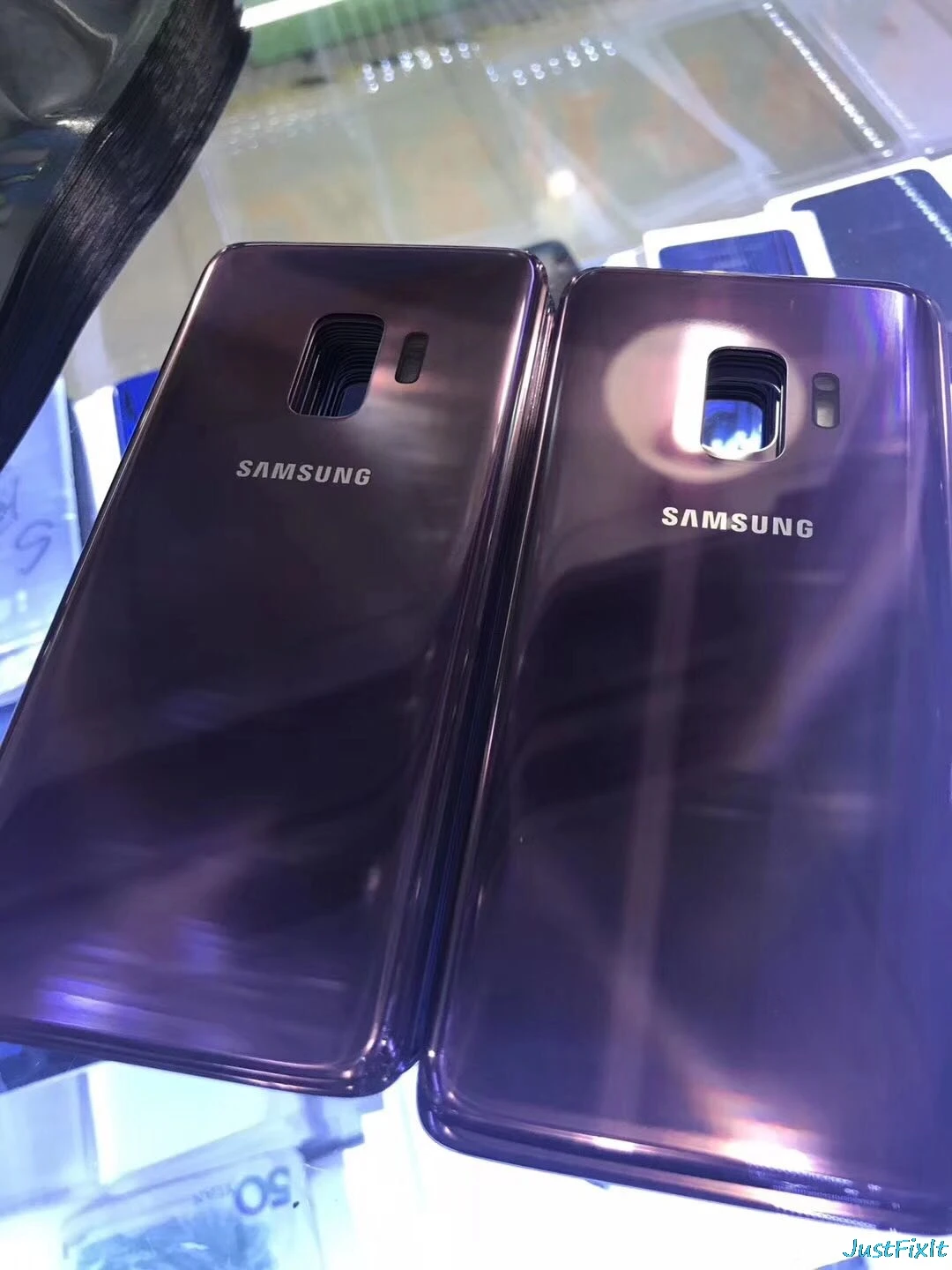 Для SAMSUNG Galaxy S9 G960F G960 S9 plus S9+ G965 G965F задняя крышка батарейного отсека задняя стеклянная крышка Корпус чехол Замена батарейного отсека - Цвет: Лаванда