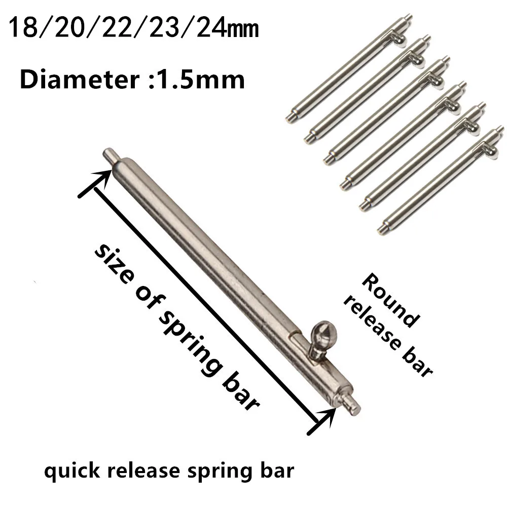 20 шт./компл. 1,5 мм Quick Release часы пружинный Нержавеющая сталь 18/20/22/23/24 мм пружинный держатель инструменты для ремонта часов Наборы часы штырь