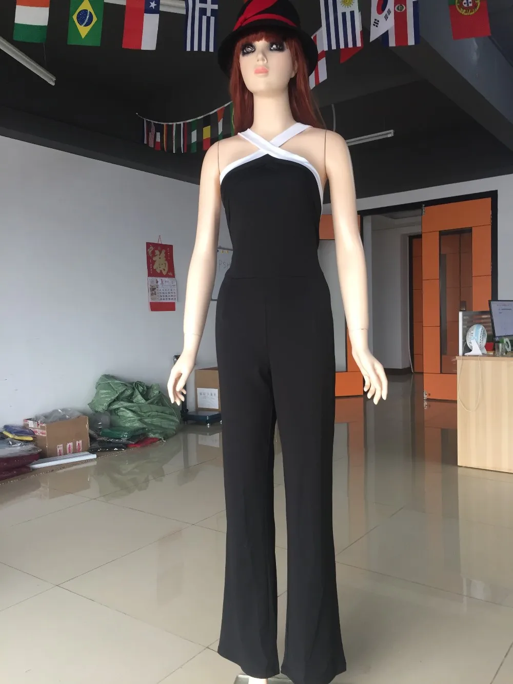 Self portrait New Jumpsuit women overall Black white stitching women's Halter sexy Hollow jumpsuit waist pants coveralls Rompers шорты комбинезон женский летний комбенизон комбинезон женский комбинезон купальники