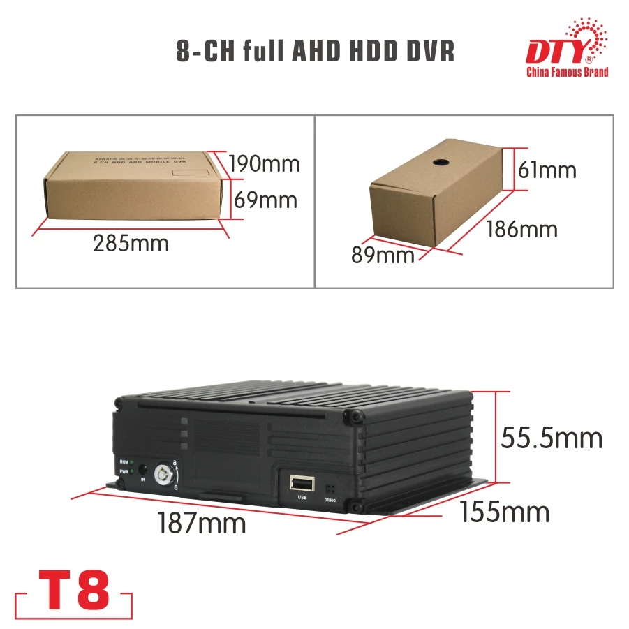  T8 (gps Wi-Fi 4g) 8ch 1080N hdd y tarjeta sd vehículo dvr con gps wifi y 4g para coches autobuses c
