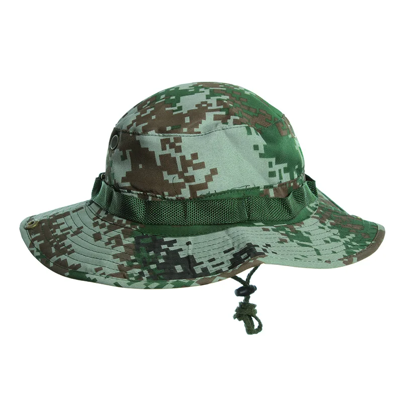 Камуфляж Boonie Hat Модные военный, камуфляж, охота Boonie ведро шляпа Панама ушанка Открытый Рыбалка широкая шляпа - Цвет: 5