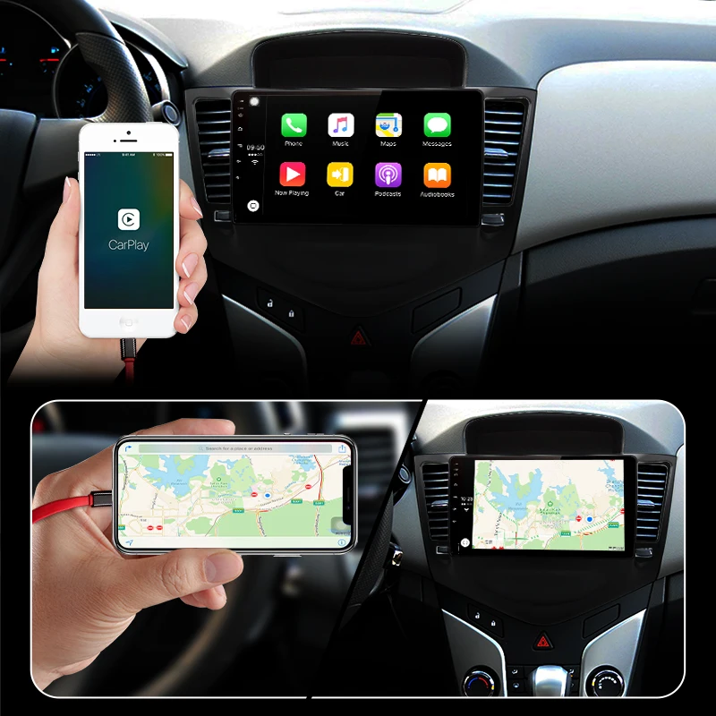 Top Junsun 4G+64G CarPlay DSP Android 8.1 Car Radio Multimedia Stereo Audio Player GPS 2 Din For Chevrolet CRUZE 2009-2014 no DVD 3