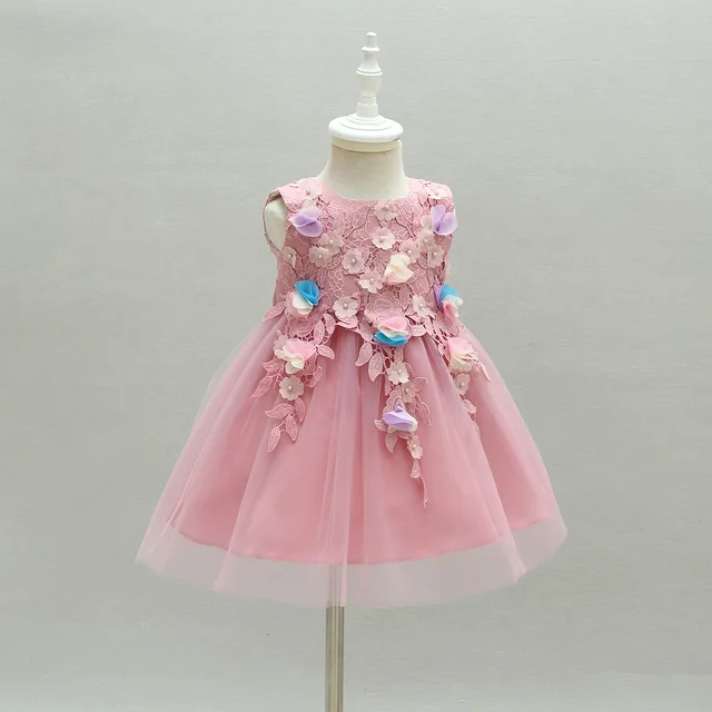 Flower Baby Dress For Weddings 1 2 Year Old Birthday Formal Flower Baby Dress For Weddings 1 2 Year Old Birthday Formal Pink Clothes