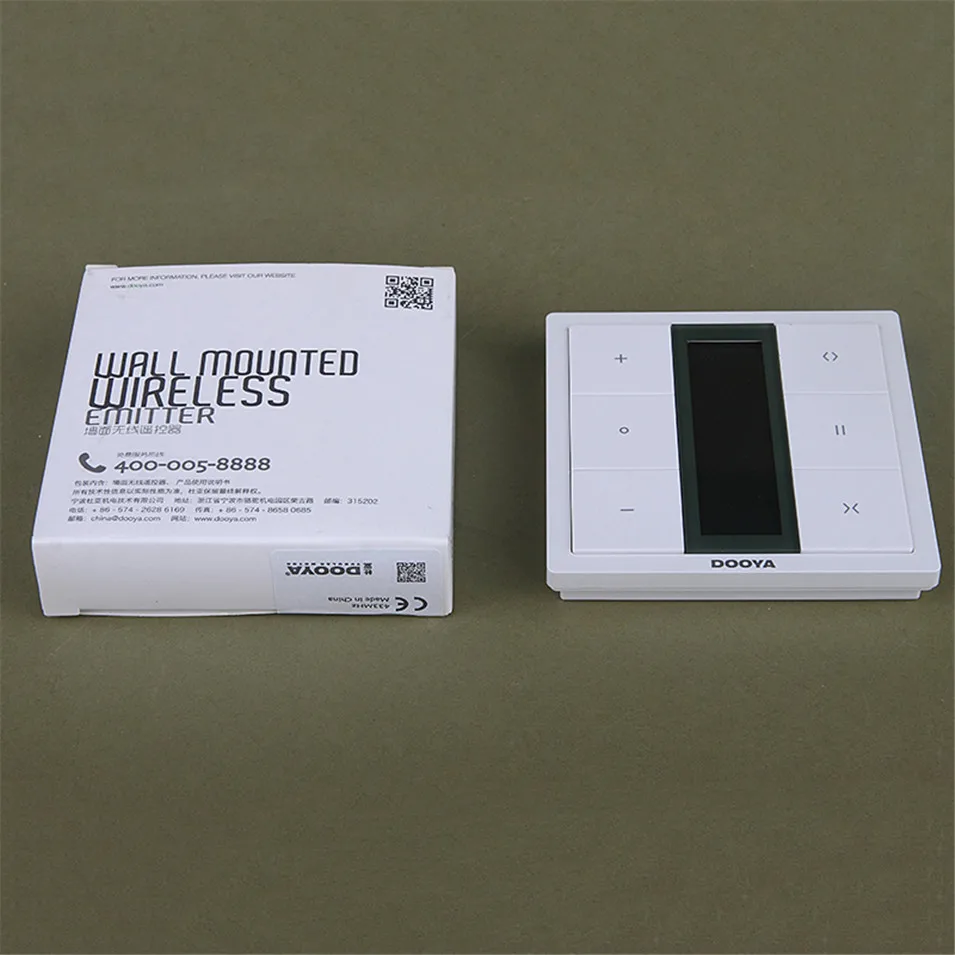 Dooya DC1653 wall switch, 15 Channel Emitter Remote Control for Electric Curtain Motor, Curtain Accessories, for KT320E / DT52E