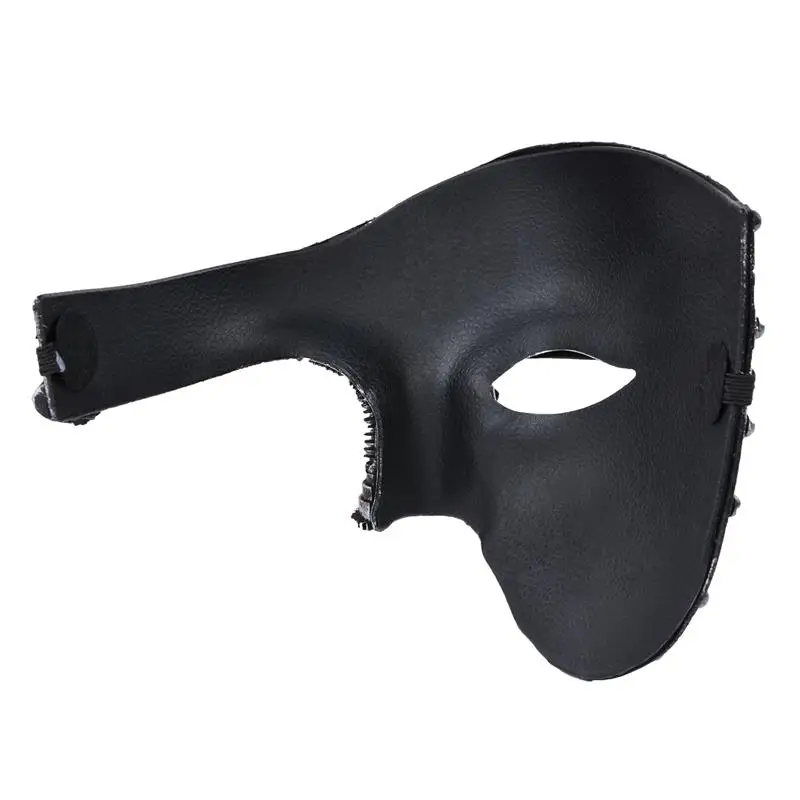 Новое поступление мужской костюм маска винтажная стимпанк половина лица Хэллоуин Маскарадная маска для вечеринок для мужчин венецианские карнавальные костюмы